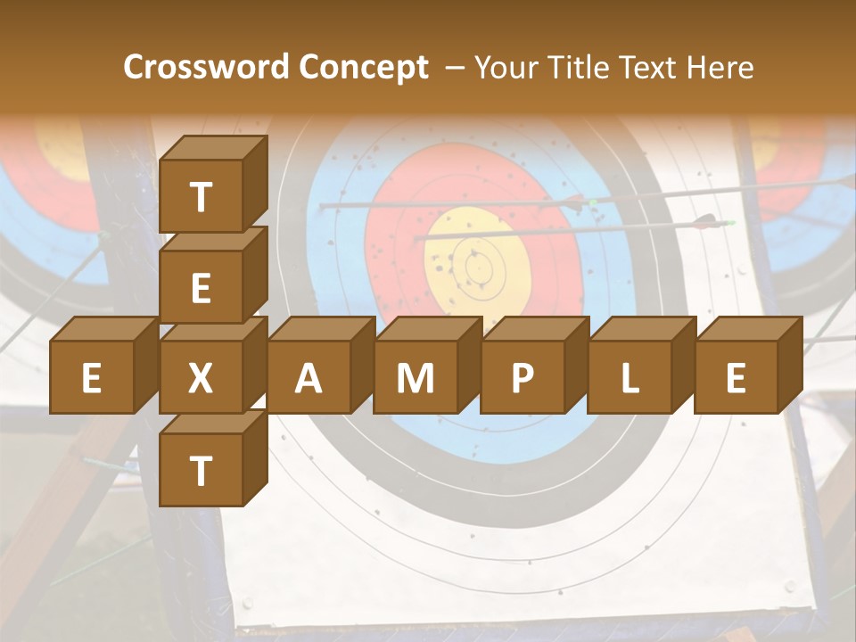 Arrows Target Stand PowerPoint Template