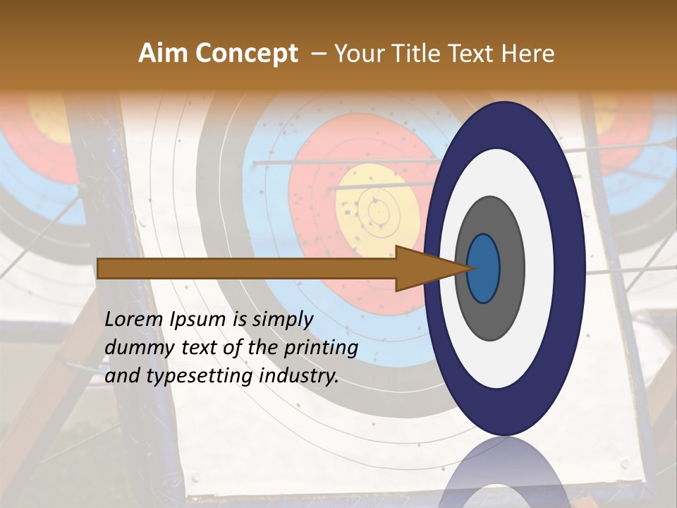 Arrows Target Stand PowerPoint Template