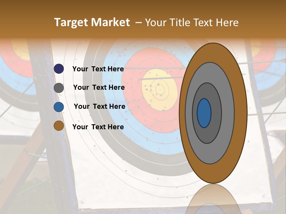 Arrows Target Stand PowerPoint Template