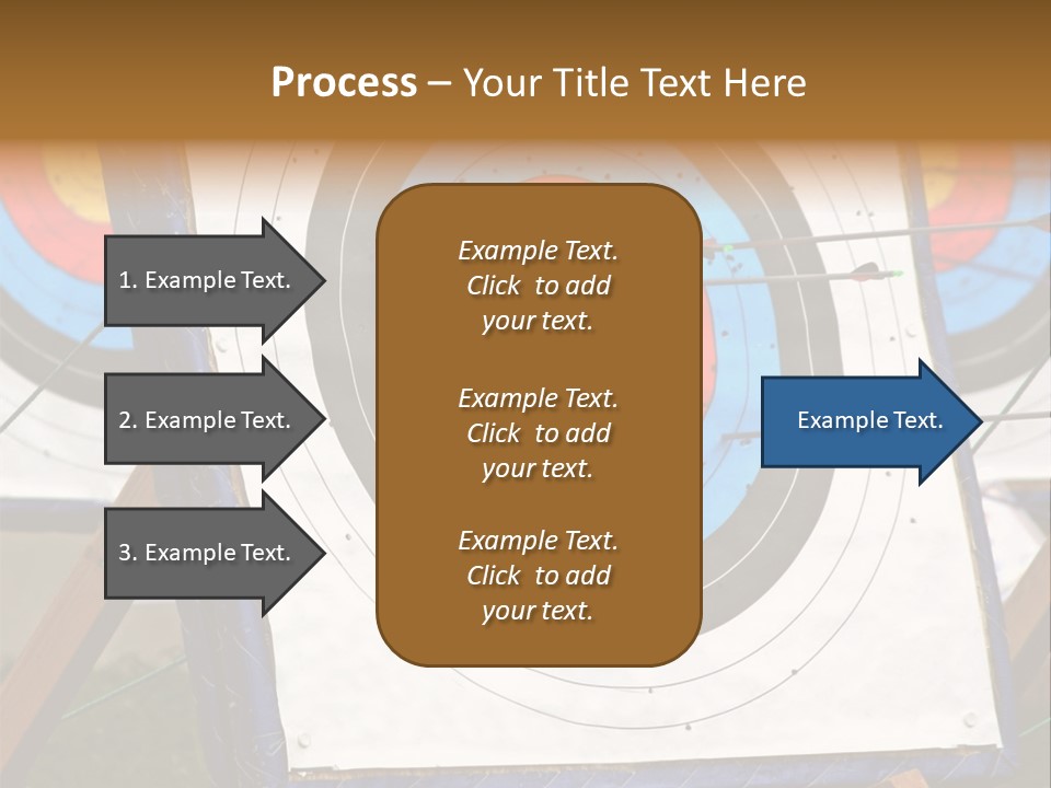 Arrows Target Stand PowerPoint Template