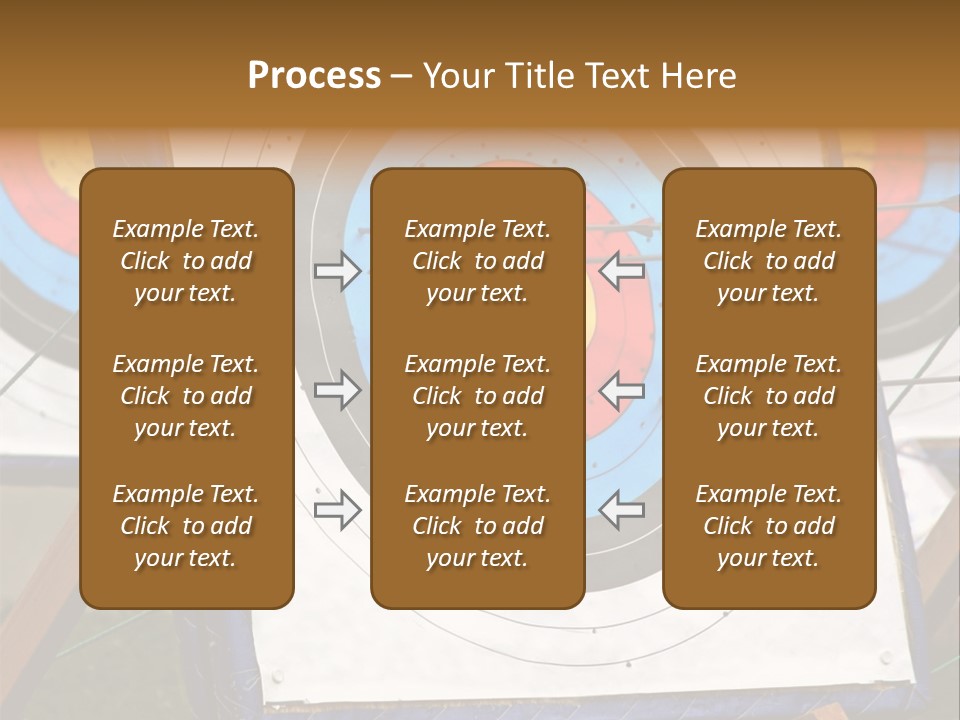 Arrows Target Stand PowerPoint Template