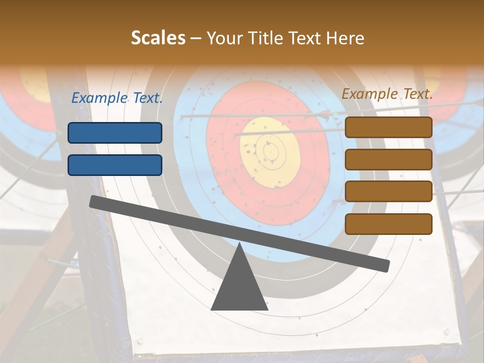 Arrows Target Stand PowerPoint Template