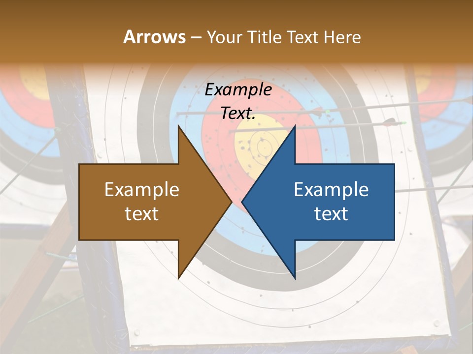 Arrows Target Stand PowerPoint Template