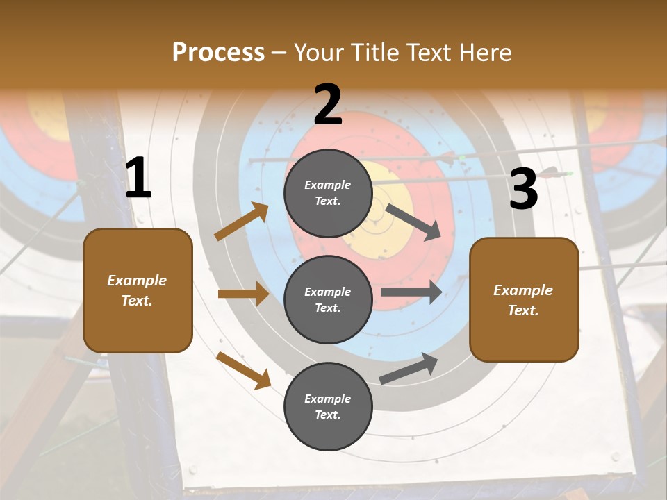 Arrows Target Stand PowerPoint Template