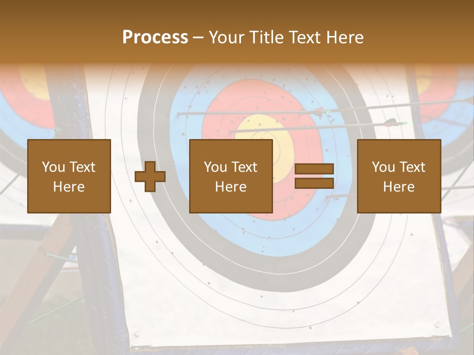 Arrows Target Stand PowerPoint Template