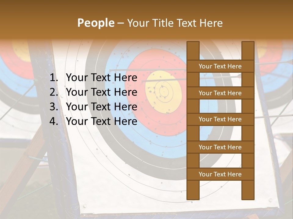 Arrows Target Stand PowerPoint Template