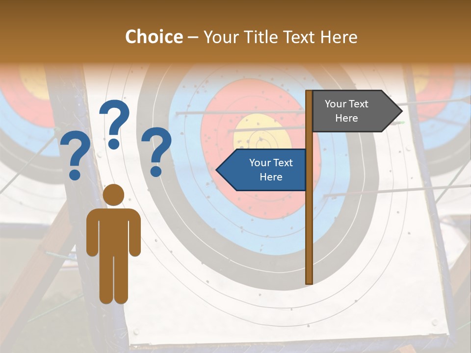 Arrows Target Stand PowerPoint Template