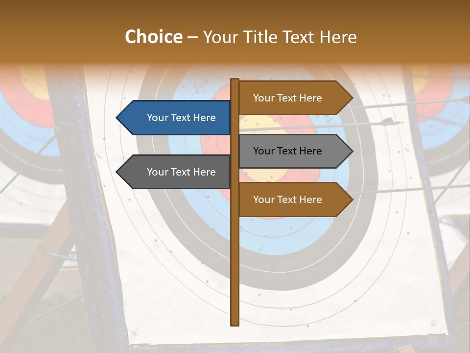Arrows Target Stand PowerPoint Template