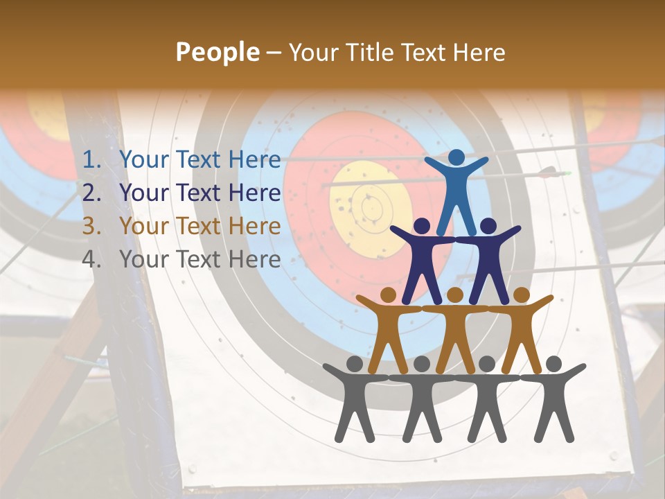 Arrows Target Stand PowerPoint Template
