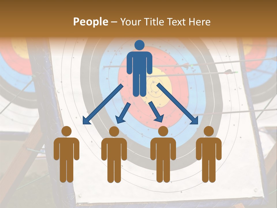 Arrows Target Stand PowerPoint Template