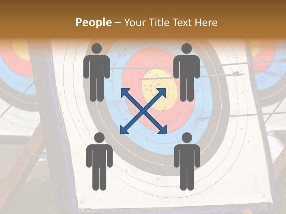Arrows Target Stand PowerPoint Template