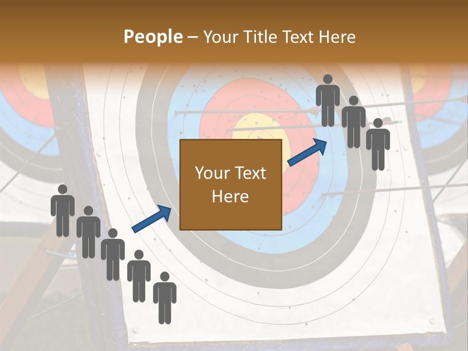 Arrows Target Stand PowerPoint Template