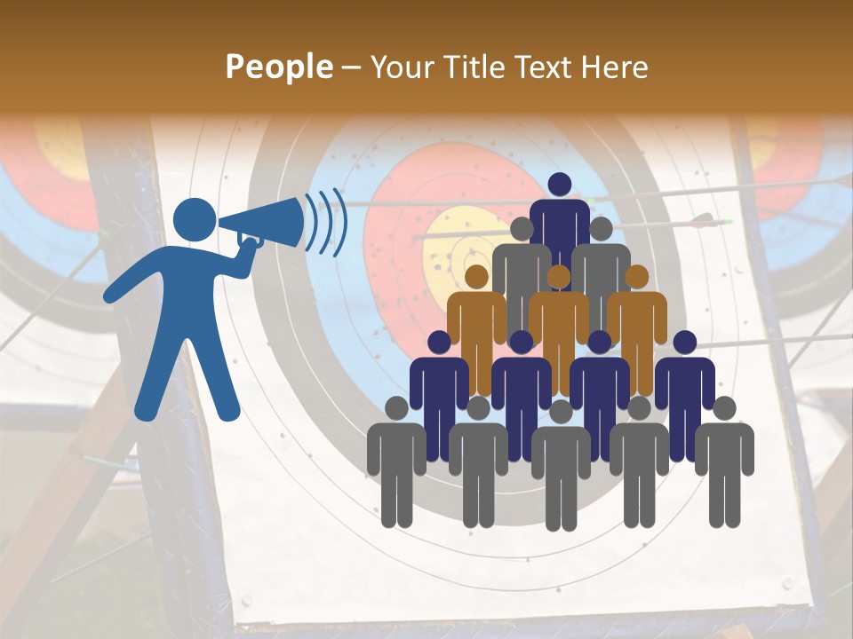 Arrows Target Stand PowerPoint Template