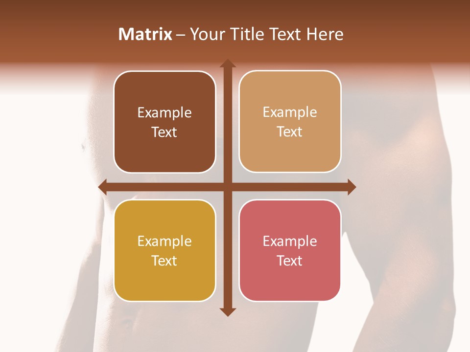 Shirtless Young Beautiful PowerPoint Template