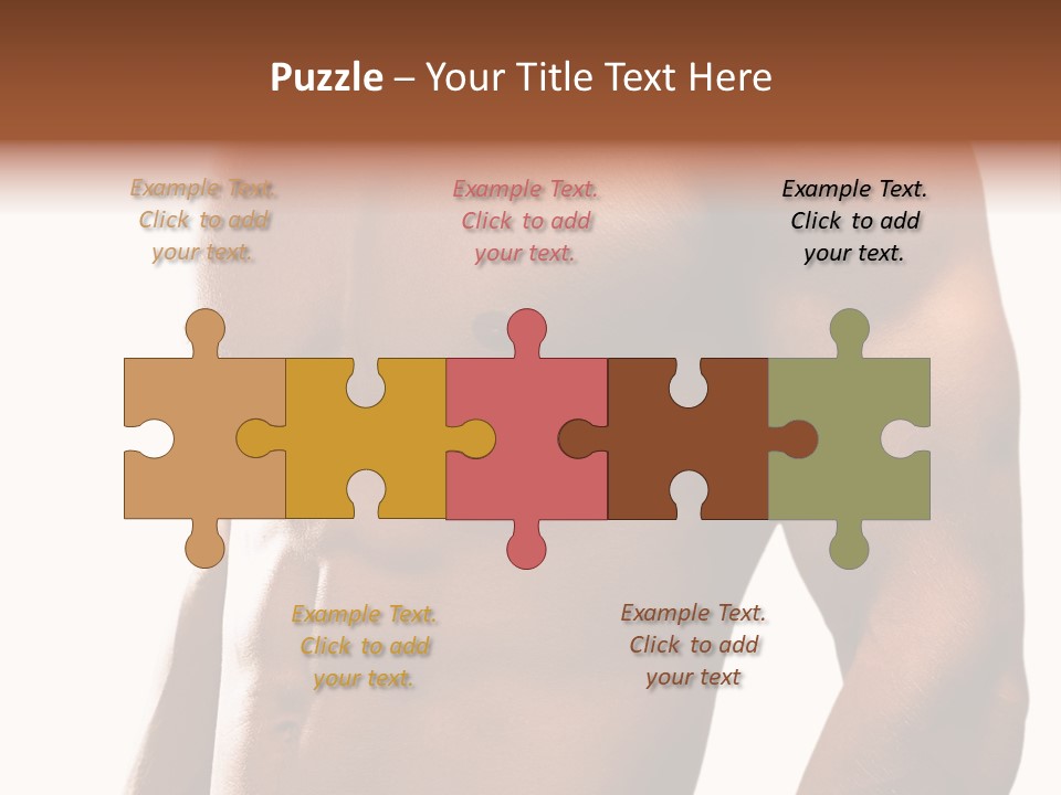 Shirtless Young Beautiful PowerPoint Template