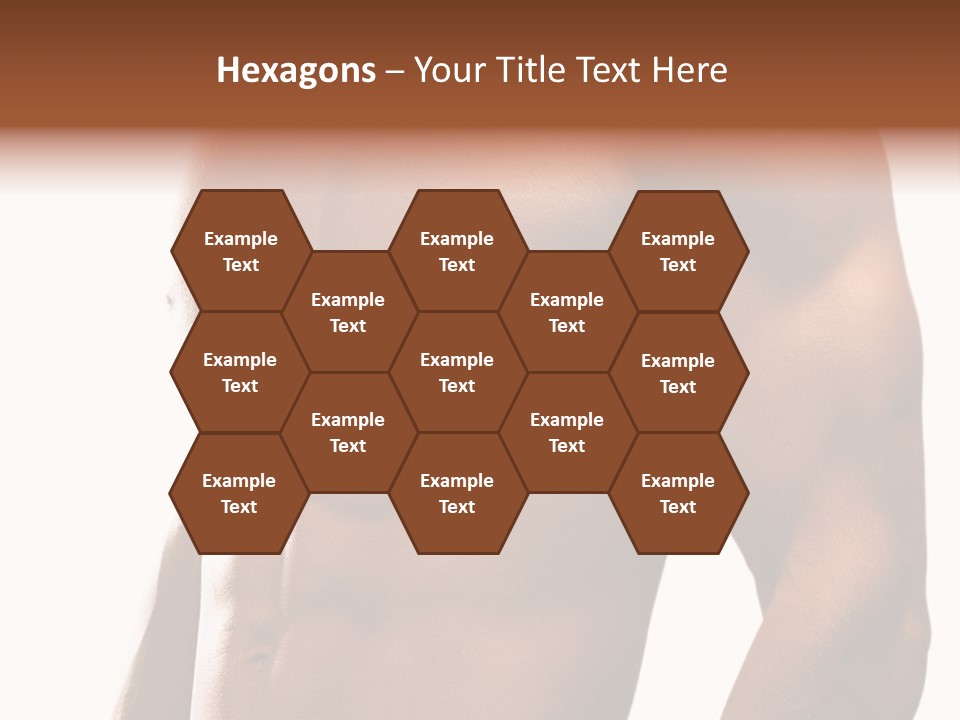 Shirtless Young Beautiful PowerPoint Template