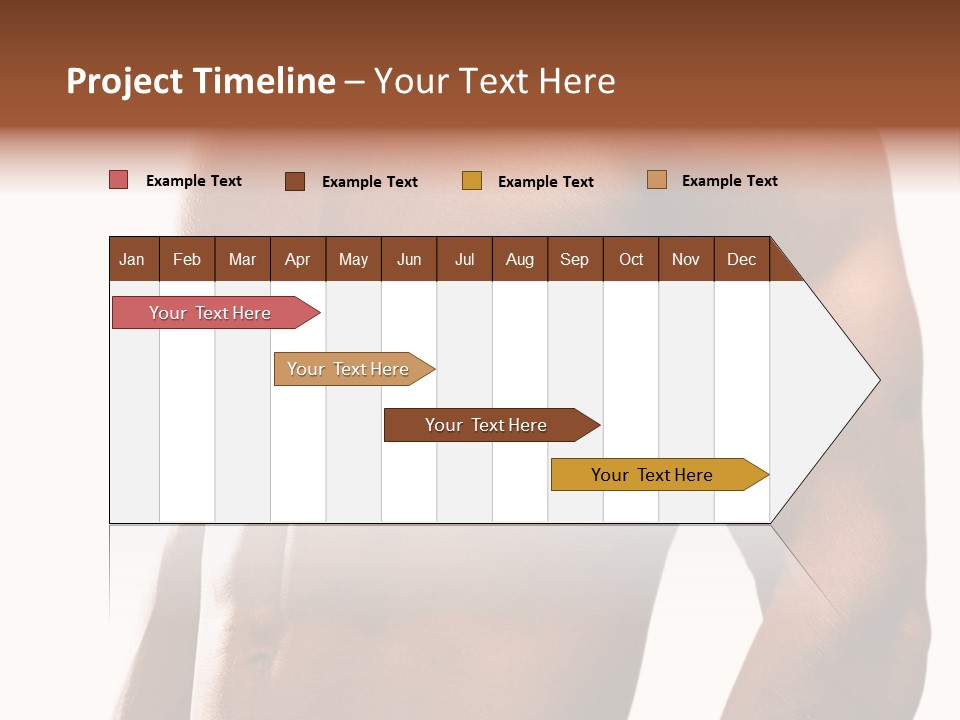 Shirtless Young Beautiful PowerPoint Template