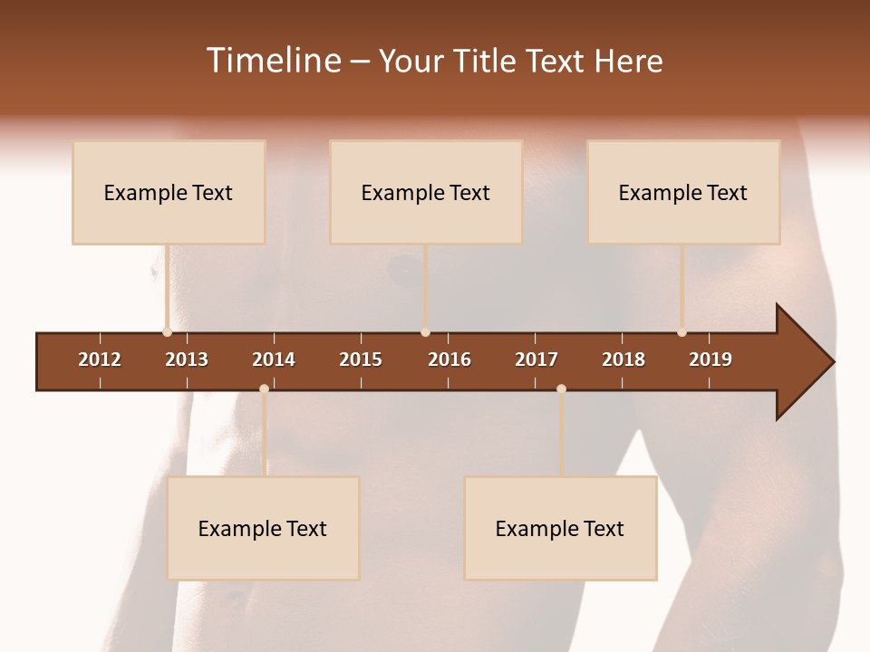 Shirtless Young Beautiful PowerPoint Template