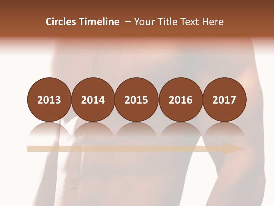 Shirtless Young Beautiful PowerPoint Template