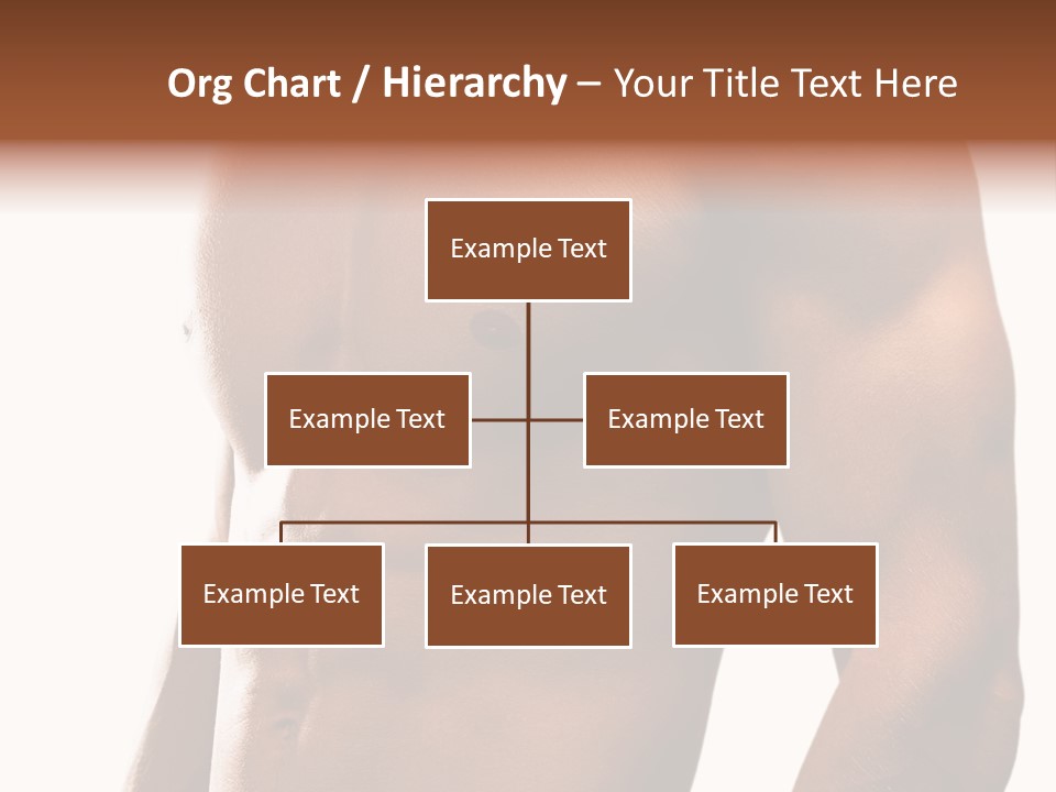Shirtless Young Beautiful PowerPoint Template