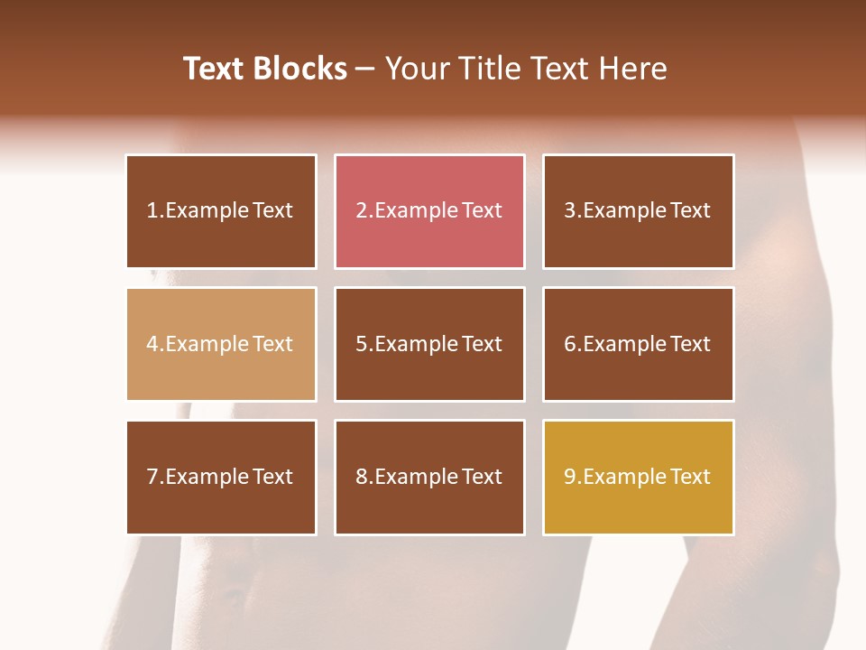 Shirtless Young Beautiful PowerPoint Template