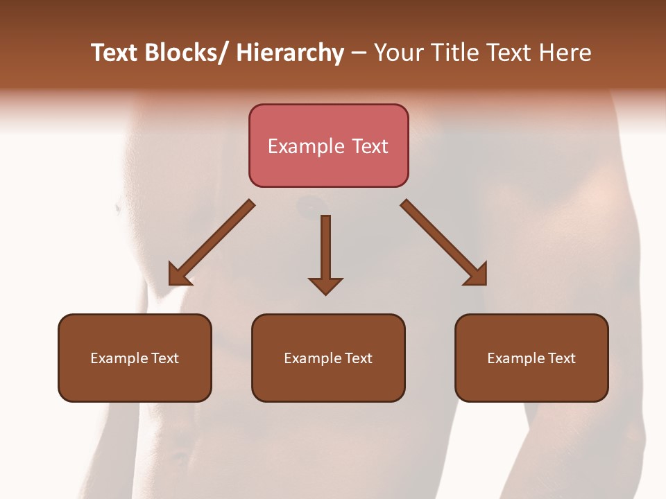 Shirtless Young Beautiful PowerPoint Template