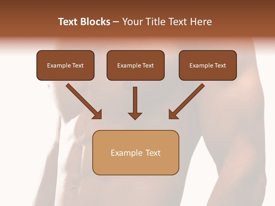 Shirtless Young Beautiful PowerPoint Template