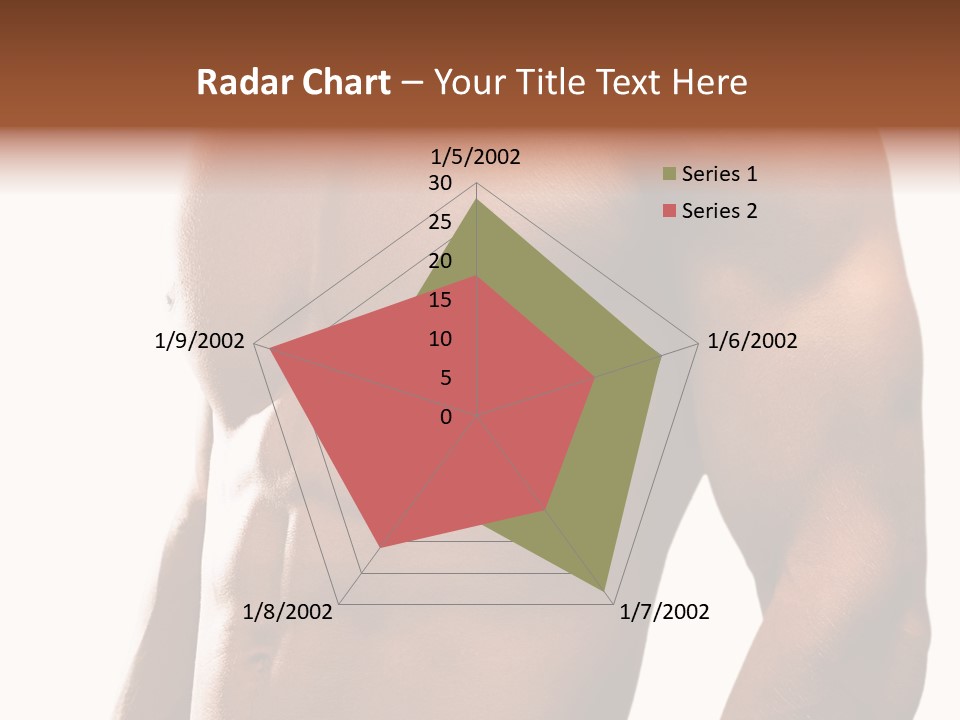 Shirtless Young Beautiful PowerPoint Template