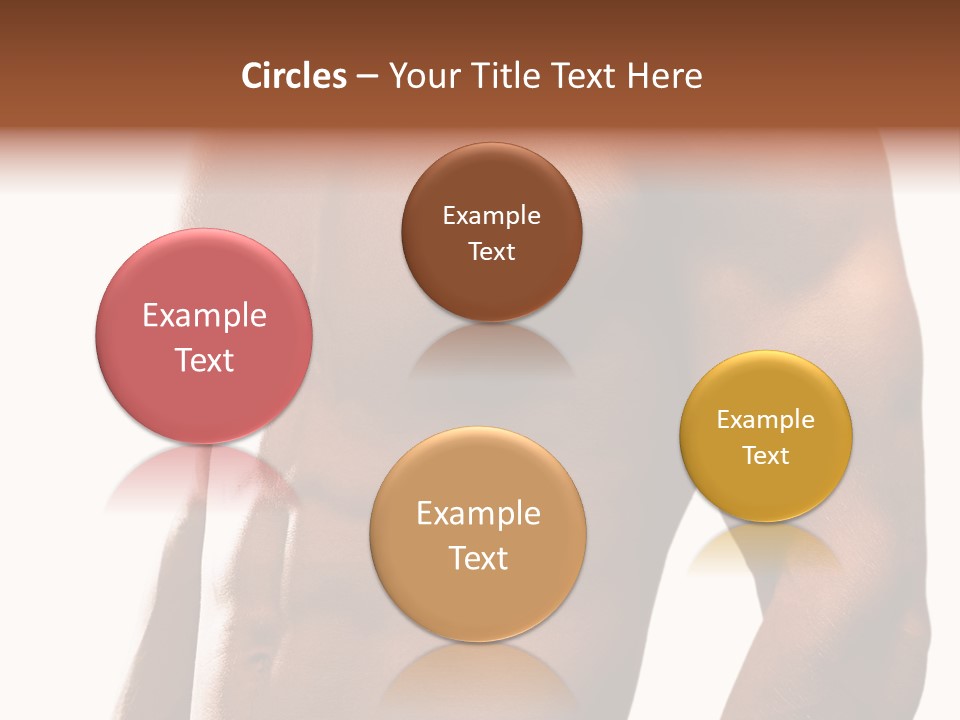 Shirtless Young Beautiful PowerPoint Template