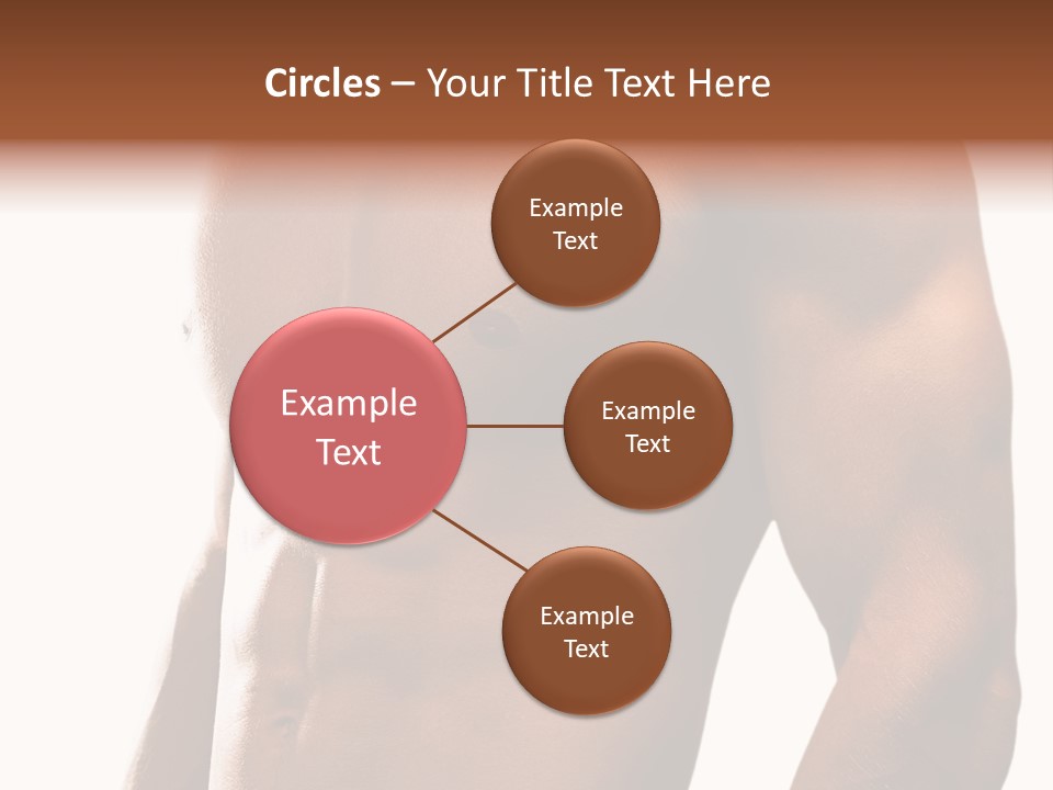 Shirtless Young Beautiful PowerPoint Template