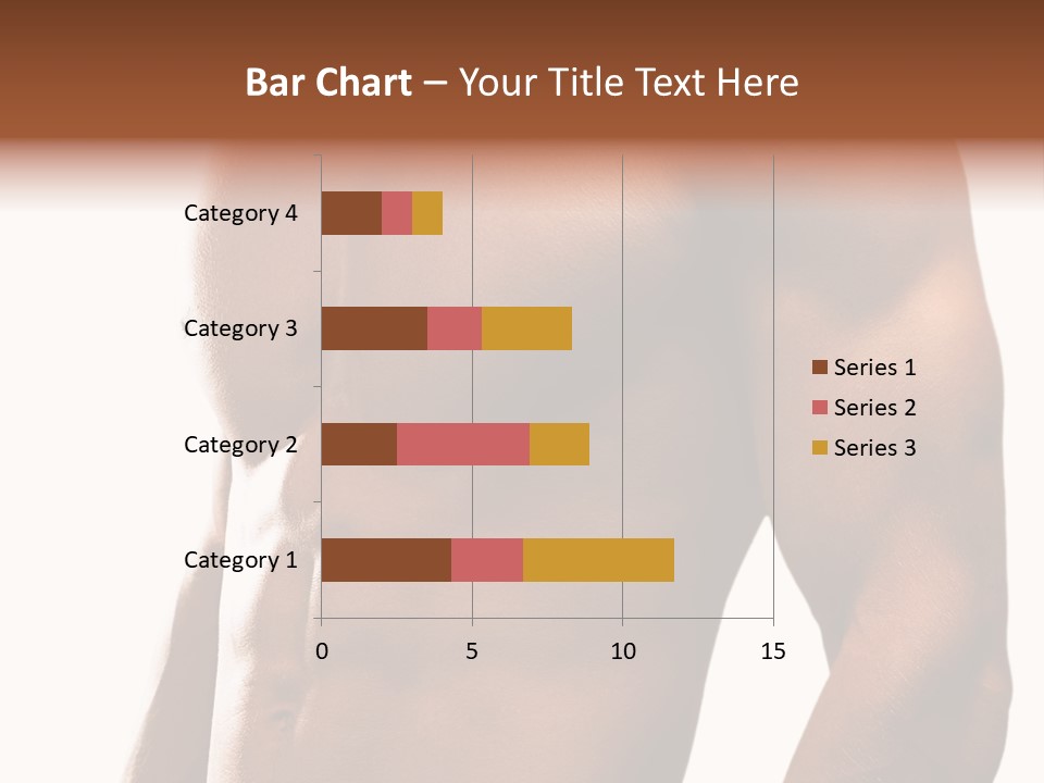 Shirtless Young Beautiful PowerPoint Template