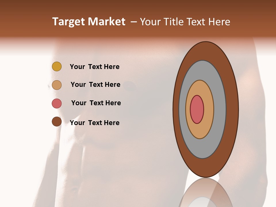 Shirtless Young Beautiful PowerPoint Template