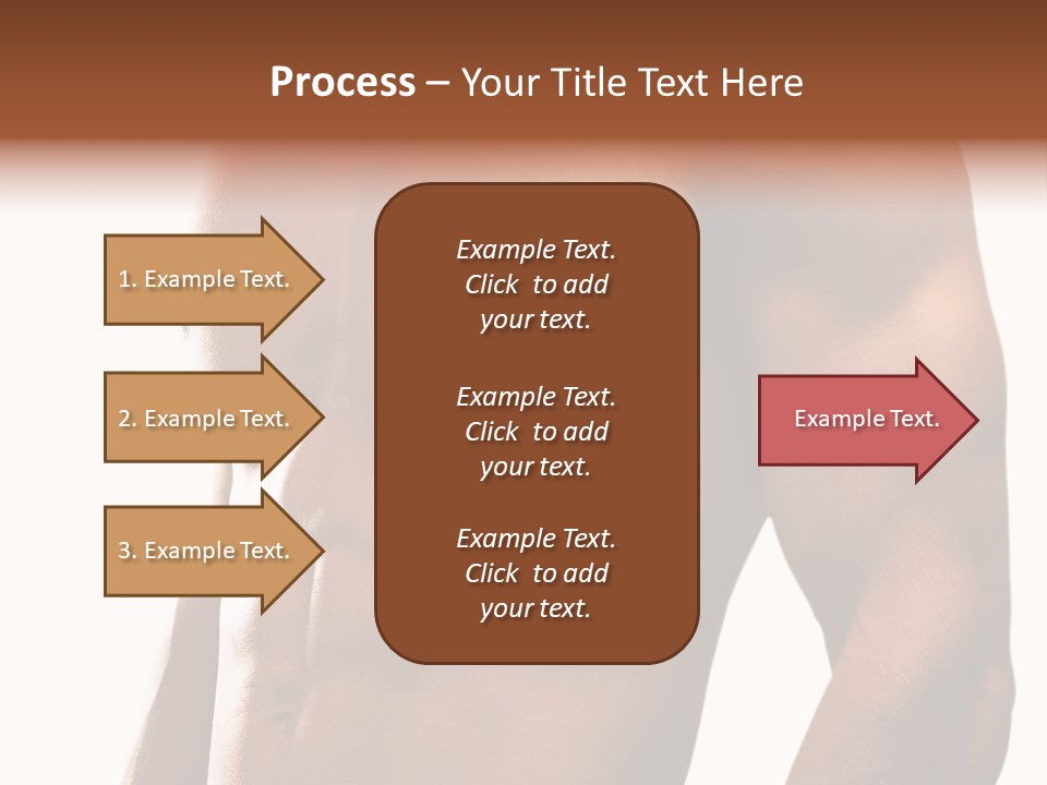 Shirtless Young Beautiful PowerPoint Template