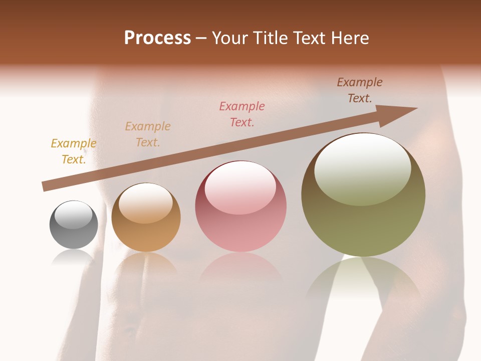 Shirtless Young Beautiful PowerPoint Template