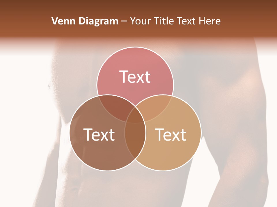 Shirtless Young Beautiful PowerPoint Template