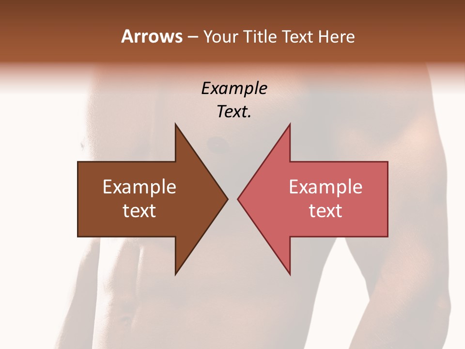 Shirtless Young Beautiful PowerPoint Template