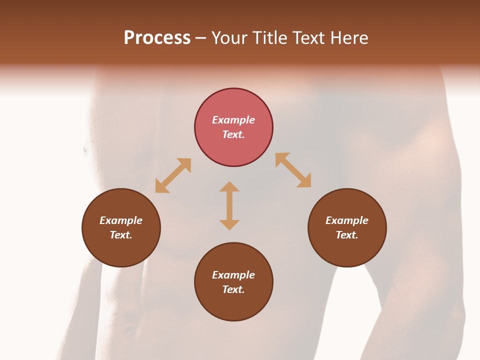 Shirtless Young Beautiful PowerPoint Template
