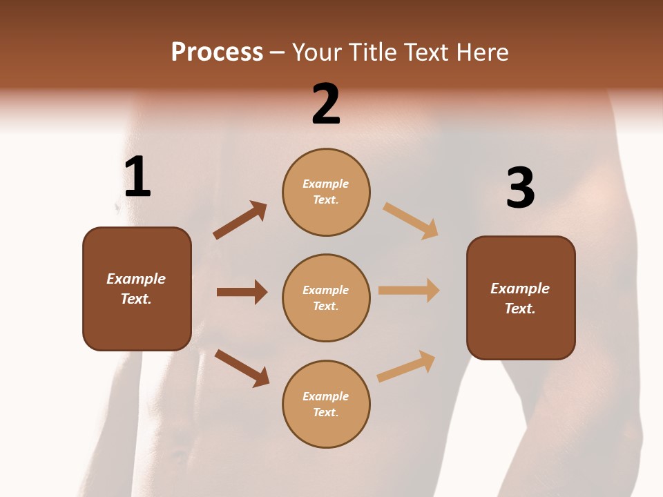 Shirtless Young Beautiful PowerPoint Template