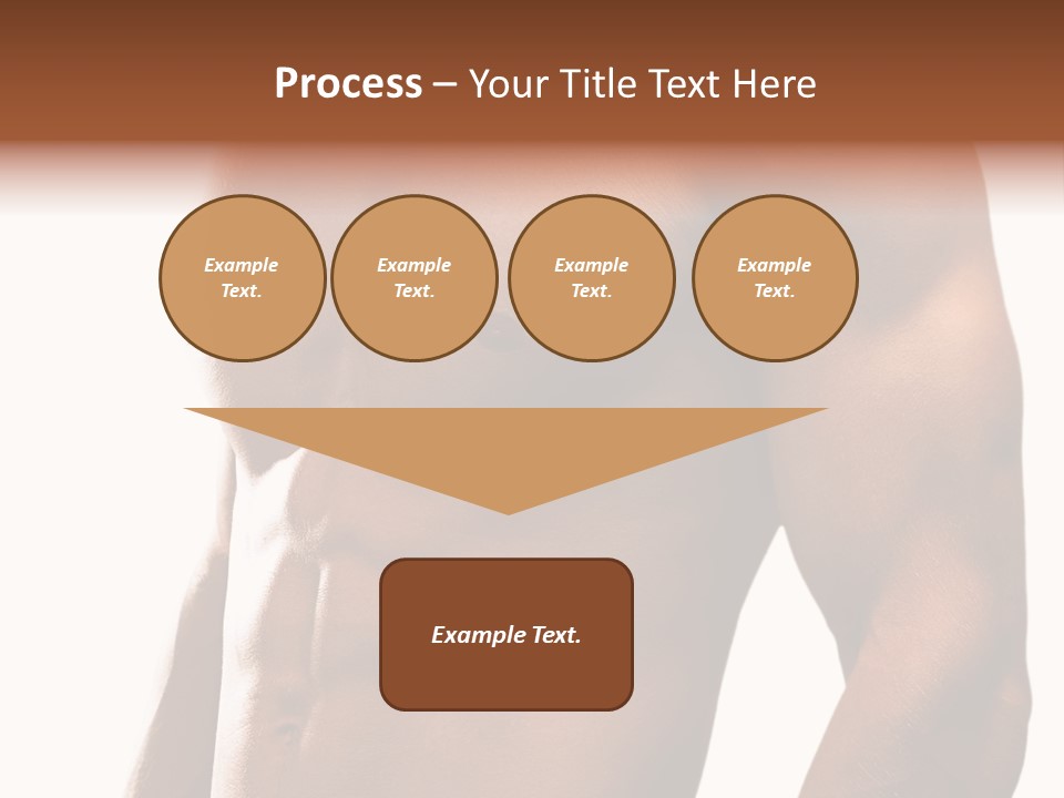 Shirtless Young Beautiful PowerPoint Template