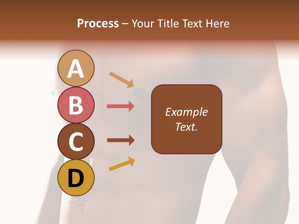 Shirtless Young Beautiful PowerPoint Template