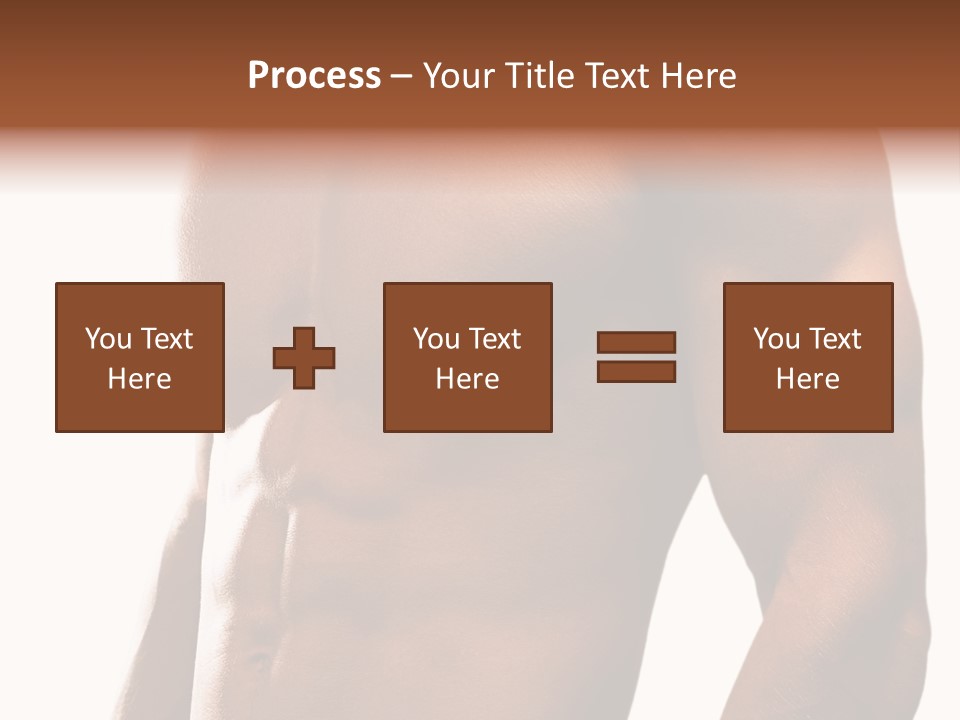 Shirtless Young Beautiful PowerPoint Template