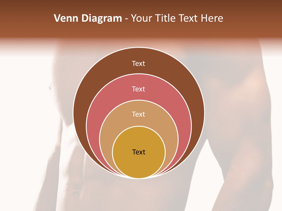 Shirtless Young Beautiful PowerPoint Template