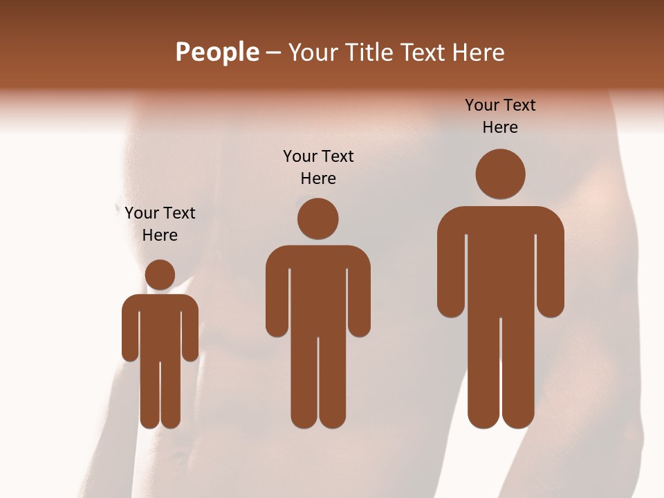 Shirtless Young Beautiful PowerPoint Template