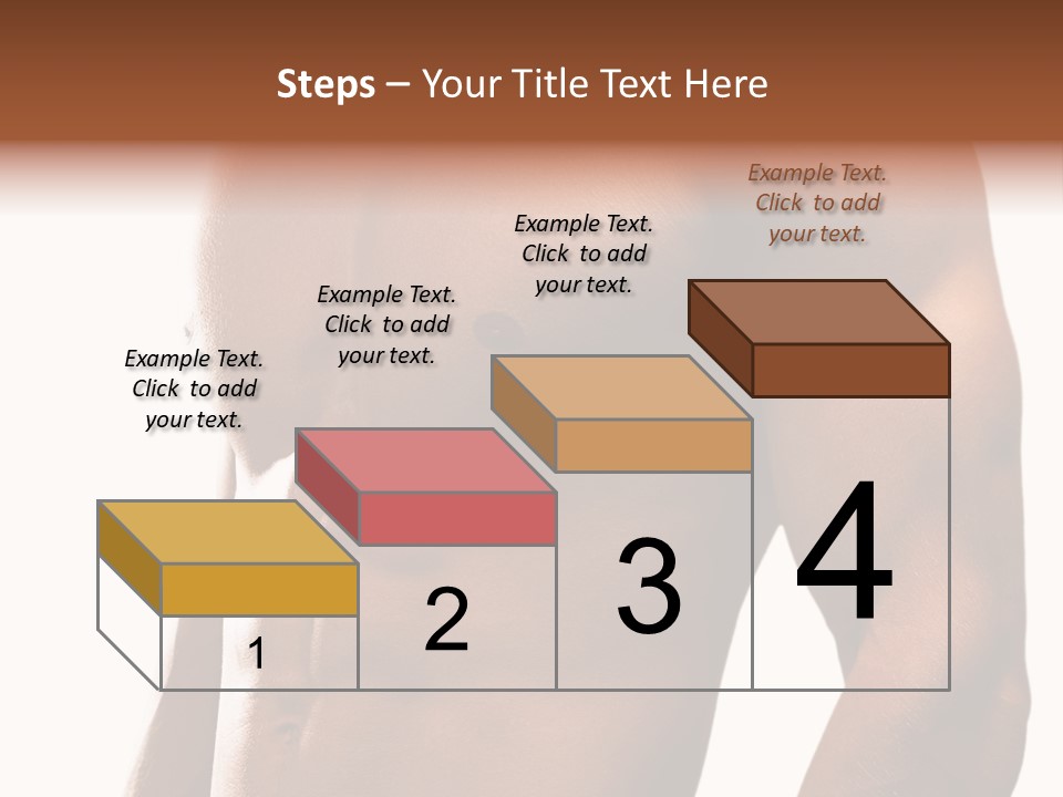 Shirtless Young Beautiful PowerPoint Template