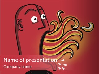 Spicy Taste Fire PowerPoint Template