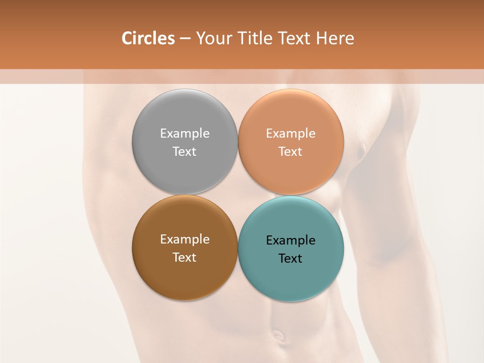 Muscular Fit Healthy PowerPoint Template