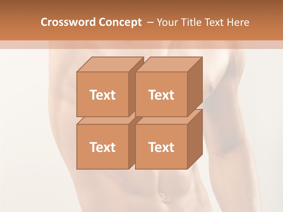Muscular Fit Healthy PowerPoint Template
