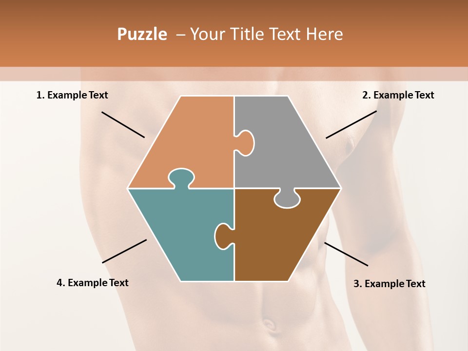 Muscular Fit Healthy PowerPoint Template