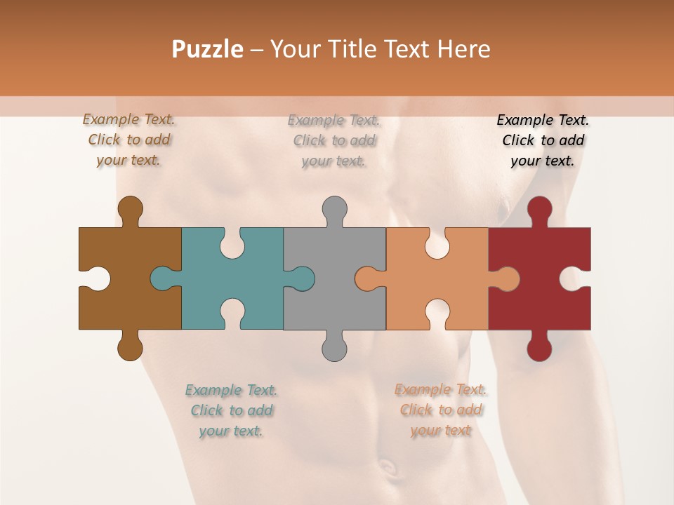 Muscular Fit Healthy PowerPoint Template