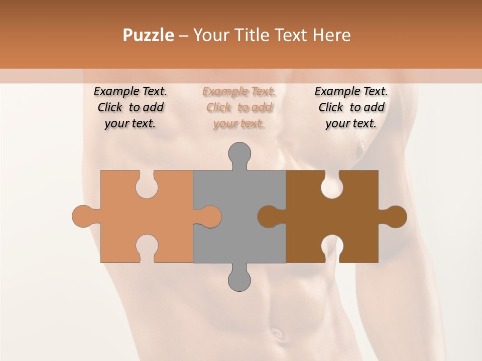 Muscular Fit Healthy PowerPoint Template